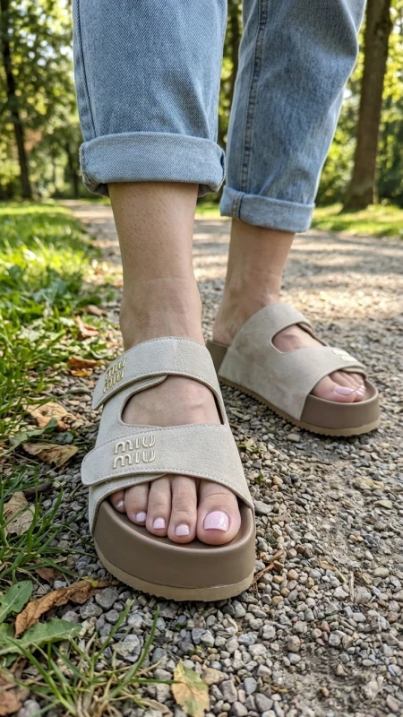 Шльопанці Miu Miu (beige), Босоніжки-шльопанці, купити взуття